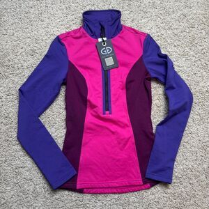 Women’s Goldbergh Ski Pully SERENA PULLY BASE LAYER TOP pink purple  size XS NWT